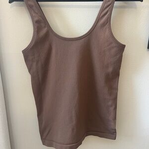 Athleta Renew Seamless Scoop Tank Brown